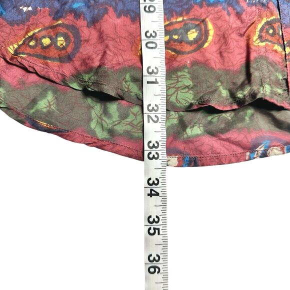 Protest | Men | Vintage 90s 100% Silk Abstract Paisley Button Up Shirt | Sz XL - Picture 7 of 13